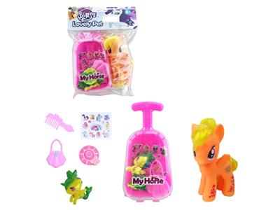 我的梦想搪胶小马行李箱