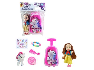 我的梦想搪胶小马行李箱