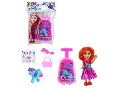 我的梦想搪胶小马行李箱