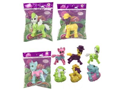 塑料加热塑大号8关节变形塑料马宝利3款混装12pCS