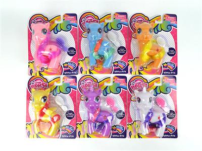 我的梦想搪胶小马宝莉带马梳子单款6色混装