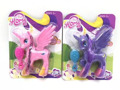 我的梦想搪胶小马宝莉带马梳子单款2色混装