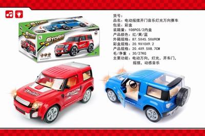 电动摇摆开门音乐灯光万向赛车