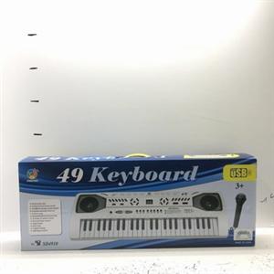 49键多功能电子琴买适配器，麦克风