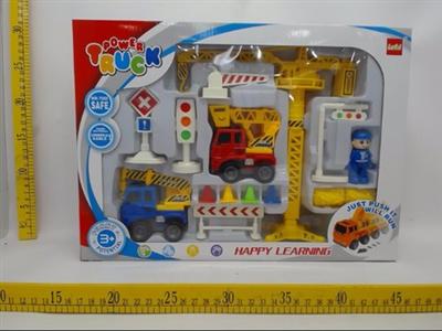 城市工程车2只装+吊塔