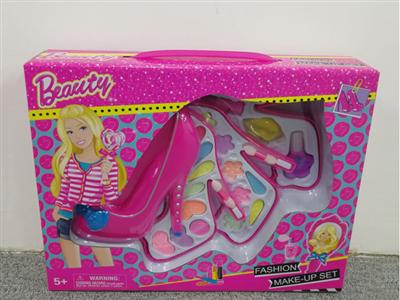 Fashion girl series crystal shoes 3 layers of cosmetics (set)