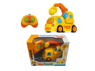 Sound and light 2.4G remote control cartoon engineering excavator