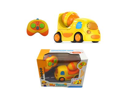 Sound and light 2.4G remote control cartoon engineering concrete car