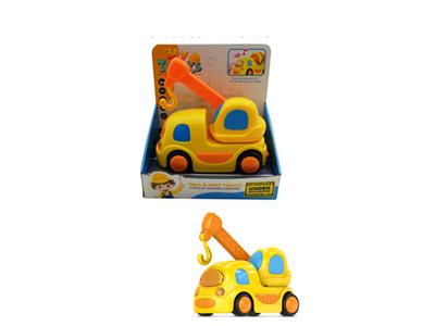 Sound and light inertia cartoon engineering crane