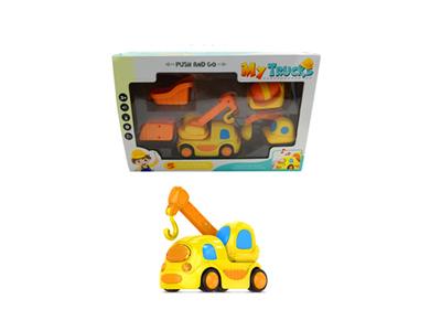 Sound and light inertia cartoon engineering car set