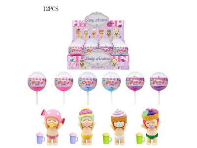 3.5寸搪胶糖果娃娃12PC混装6款混装