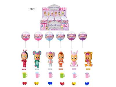 5寸实身哭泣娃娃喝水流眼泪12PC混装6款混装