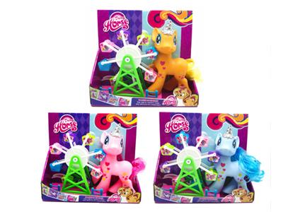 我的梦想搪胶灯光音乐钻石马宝莉带旋转摩天轮