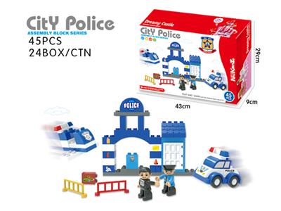 大颗粒警察局45PCS