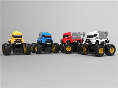 1:43 engineering alloy inertia car crane