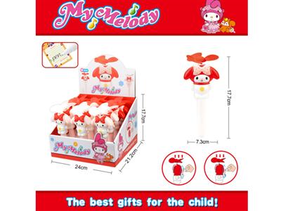 美乐蒂带笔手摇风扇