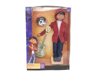 11寸12关节实身COCO娃娃带吉他