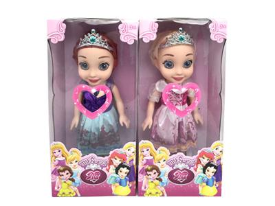 18寸3D眼6公主重身带灯光音乐6款混装