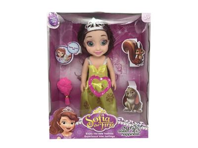 14寸3D眼索菲亚搪胶身体带主题曲音乐