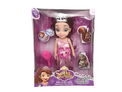 14寸3D眼索菲亚搪胶身体带主题曲音乐