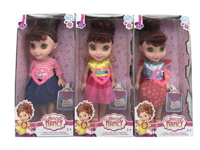 16寸3D眼搪胶身体南希娃娃带跳舞曲音乐3款混装