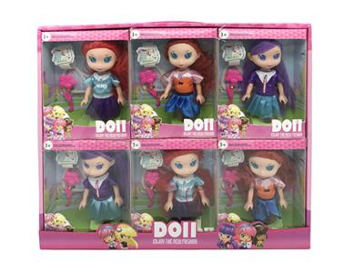 6寸实身小米雪带梳子展示盒（3款混装）6pcs