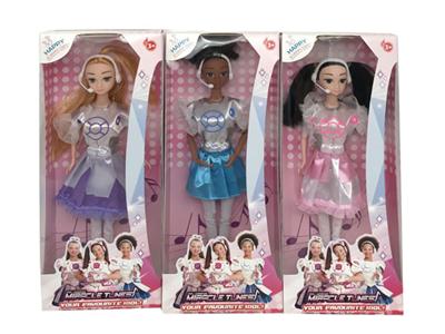 11寸12关节实身奇迹之音女孩3款混装