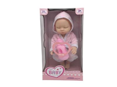 18寸搪胶娃娃带奶瓶带12声音乐
