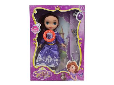 9寸迪士尼苏菲亚带灯光音乐实身(多款衣服混装)