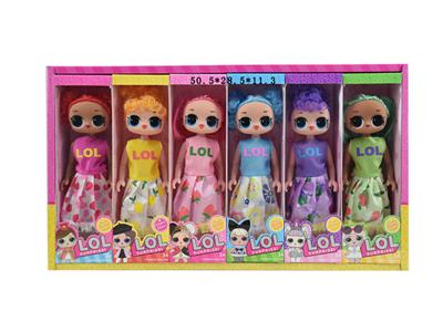 9寸空身惊喜娃娃12只装(有香味)6款混装