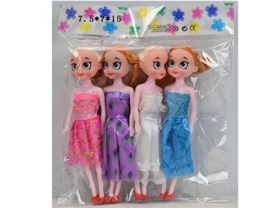 4个7寸实身时尚娃娃