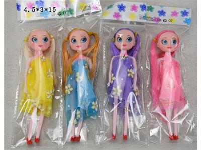 4款7寸实身时尚娃娃