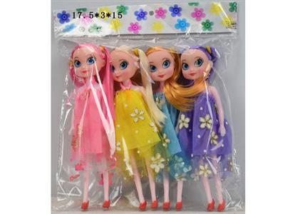 4个7寸实身时尚娃娃