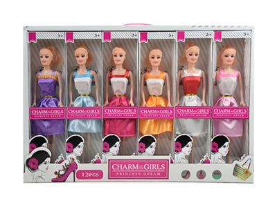 11.5寸实身芭芘娃娃（12只装）