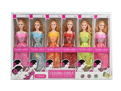 11.5寸实身芭芘娃娃（12只装）