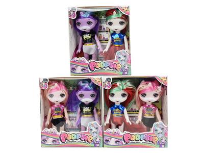 6寸独角兽实身双人3款混装