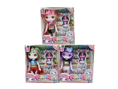 6寸独角兽实身单人配件3款混装