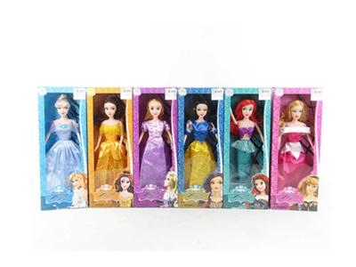 11.5寸实身迪士尼六公主芭比六款混装