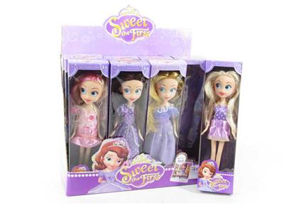 12只展示9寸实身索菲亚芭比12pc混装