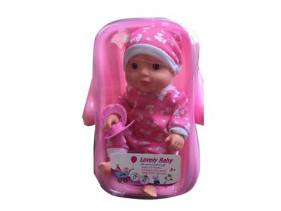 8寸空身弯脚胖童带浴池带奶嘴3色混装