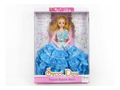 高档盒装11.5寸12关节实身婚纱芭比