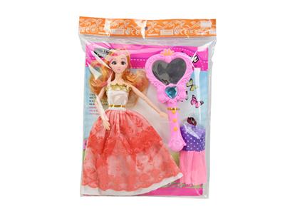 11.5寸实身9关节芭比纸板3D眼