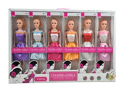 11.5寸实身芭芘娃娃（12只装）