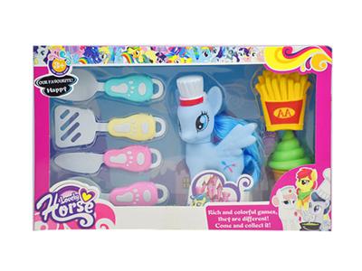 厨师小马开窗盒配餐具