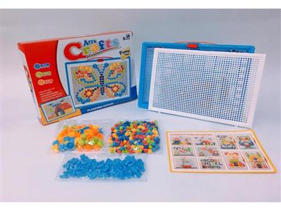 364pcs puzzle English digital bead combination mushroom nail