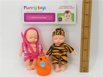 2只装5寸表情娃娃和奶瓶，叫叫鸭