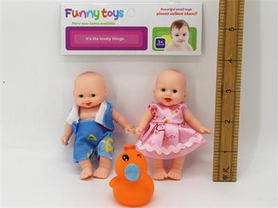 2只装5寸表情娃娃和奶瓶，叫叫鸭