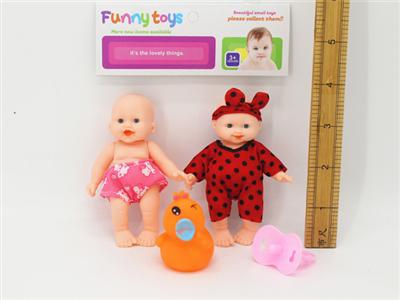 2只装5寸表情娃娃和奶嘴，叫叫鸭