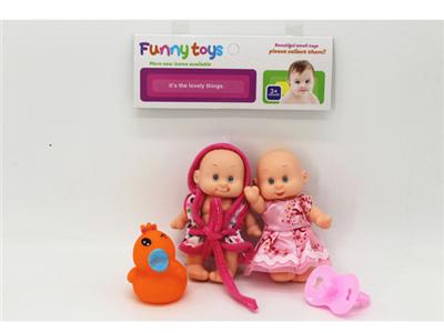 2只装5寸表情娃娃和奶嘴，叫叫鸭