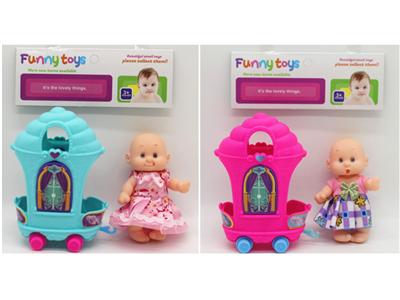 5寸表情娃娃和冰淇淋车/2款混装